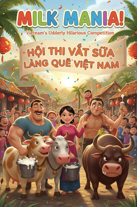 Cuộc Thi Vắt Sữa Và Con Bò Đực — Truyện Cười | The Milking Contest — Vietnamese Humor Gift Card