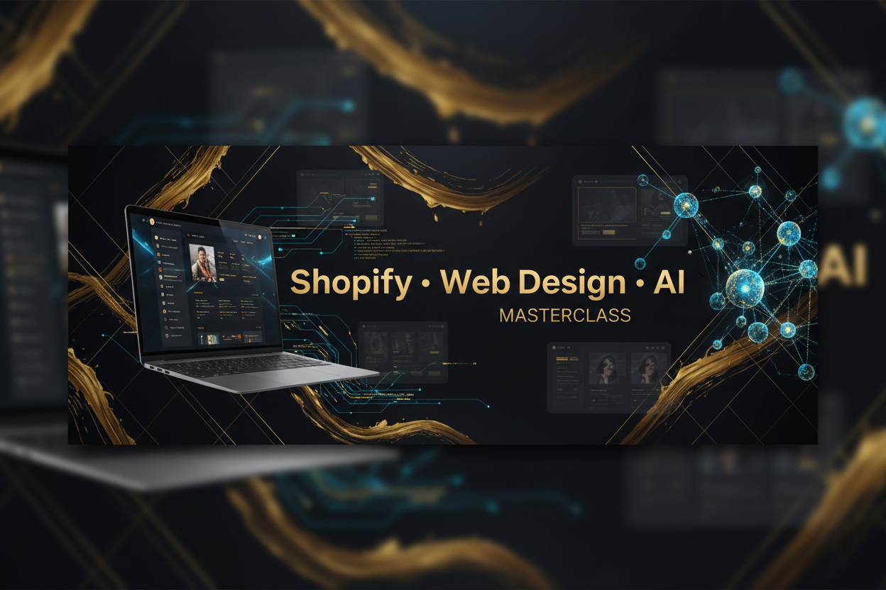 Thẻ khoá học Shopify · Web Design · AI
