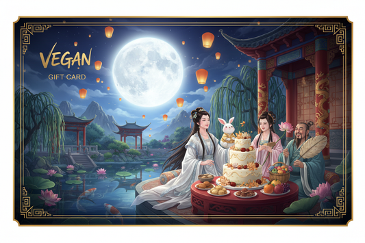 Vegan Gift Card - Hằng Nga & Thỏ Ngọc & Bát Tiên